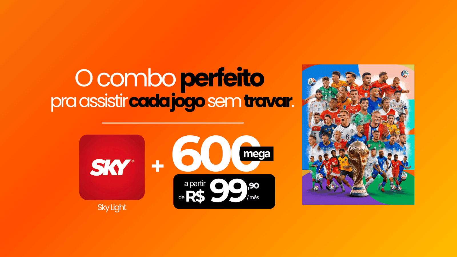 Combo SKY Light + internet de 600 Mega da MasterInfo